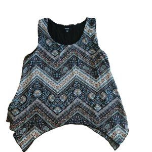 Espresso Dressy Patterned Tank Blouse